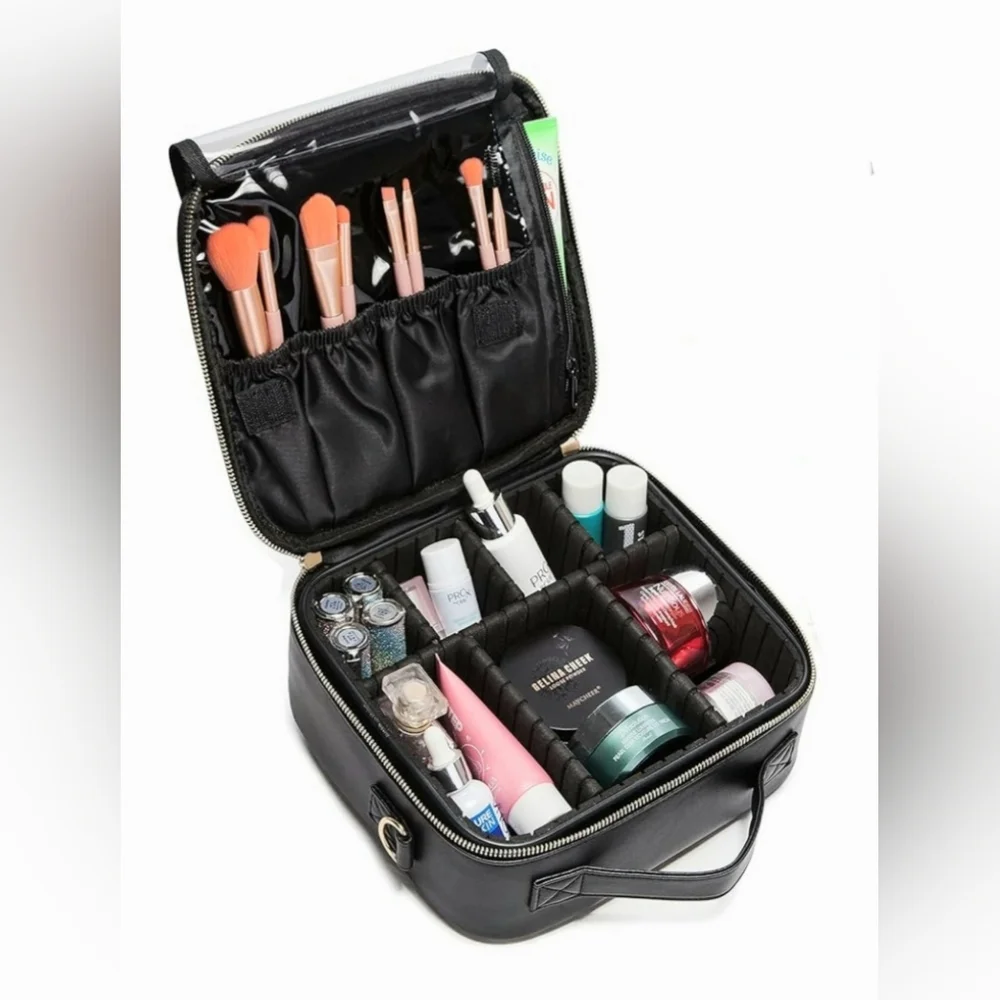 LACATTURA Croc-Embossed Multipurpose Makeup Bag NWOT - Picture 9 of 12